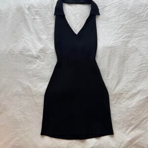 Danielle guizio black mini knit dress
